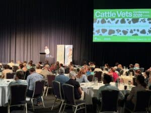 Image: Ced Wise, 2025 Bovine Practitioner of the Year delivers a powerful keynote address on Day 1.