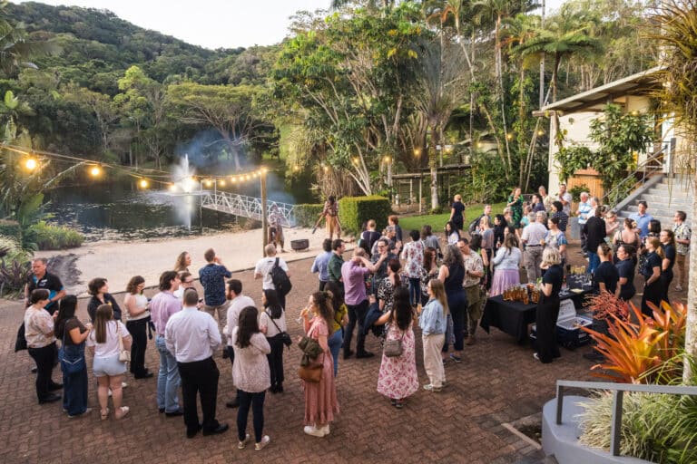 Photography of the ASAV Annual Conference 2025 Welcome Reception at Rainforestation, Cairns - 24 Aug 2025.